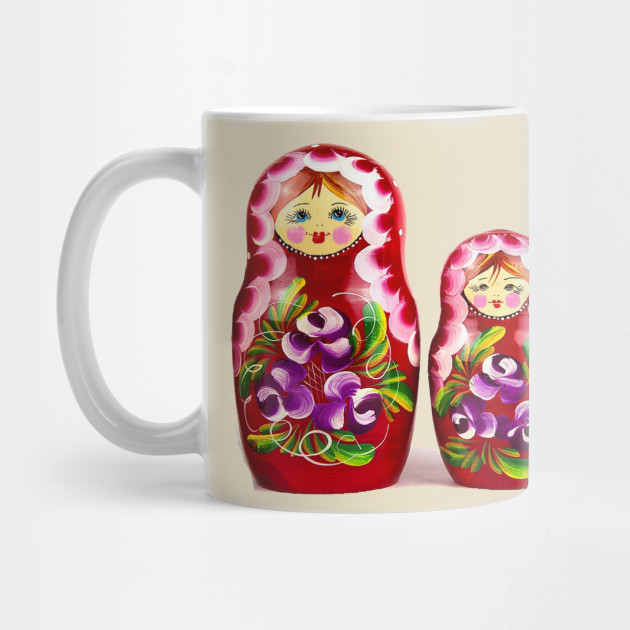 Matrjoschka t shirt Russian pride retro Matryoshka